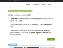 Tablet Screenshot of digitaisdomarketing.com.br